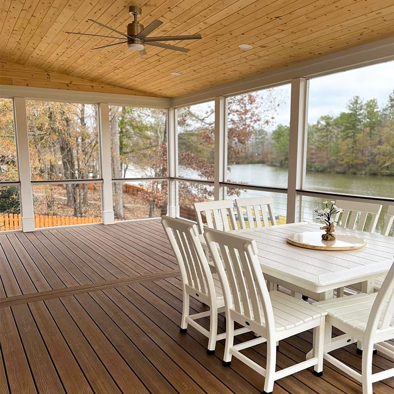 DeckTech designs and builds custom decks, covered porches, and maintenance-free outdoor living systems that expand your backyard living space and stand the test of time.