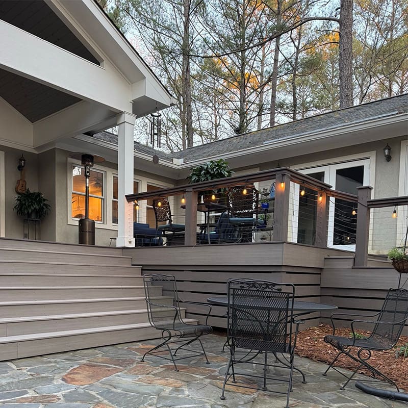 DeckTech designs and builds custom decks, covered porches, and maintenance-free outdoor living systems that expand your backyard living space and stand the test of time.