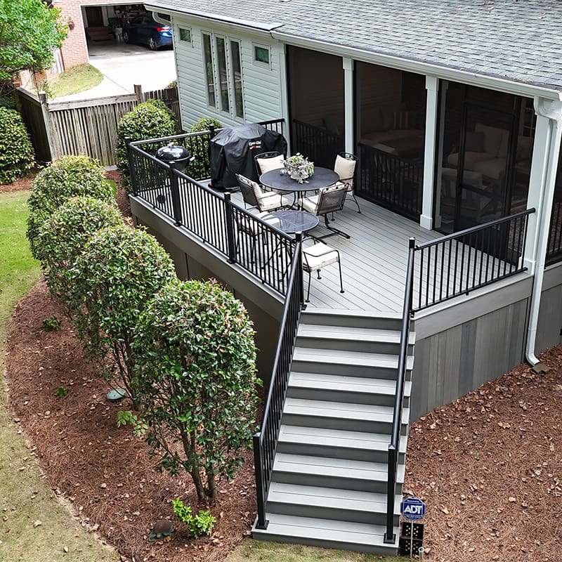 DeckTech designs and builds custom decks, covered porches, and maintenance-free outdoor living systems that expand your backyard living space and stand the test of time.
