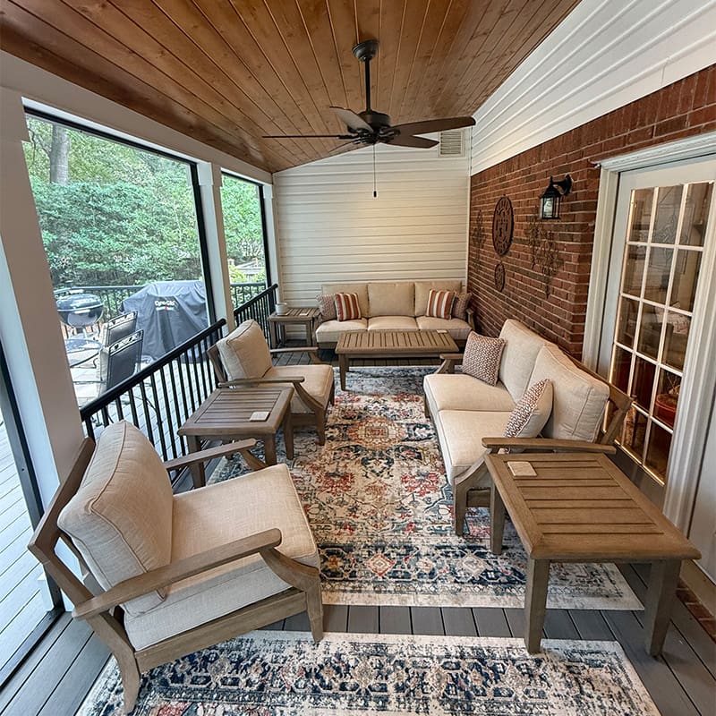 DeckTech designs and builds custom decks, covered porches, and maintenance-free outdoor living systems that expand your backyard living space and stand the test of time.
