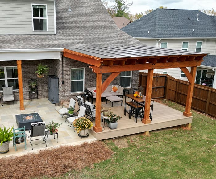 DeckTech designs and builds custom decks, covered porches, and maintenance-free outdoor living systems that expand your backyard living space and stand the test of time.